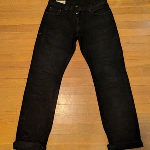 Imogene + Willie Barton Slim black selvedge denim